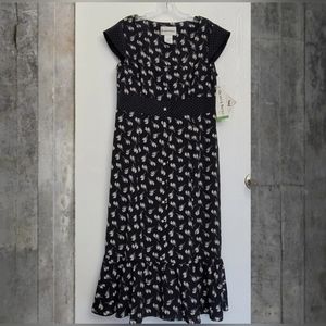 NWT Danny & Nicole Summer Dress Navy and Cream Size 10 Read Description!!!!